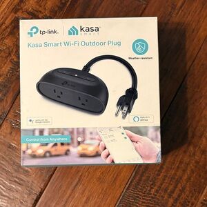 TP-Link Kasa Smart Outdoor Plug with Black Finish